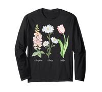 Foxglove Daisy Tulip - Vintage Floral Bloom for Nature Lover Manga Larga