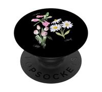 Foxglove Daisy Tulip - Vintage Floral Bloom for Nature Lover PopSockets PopGrip Adhesivo