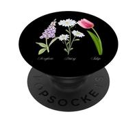 Foxglove Daisy Tulip - Vintage Floral Bloom for Nature Lover PopSockets PopGrip Adhesivo