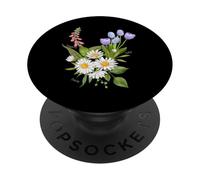Foxglove Daisy Tulip - Vintage Floral Bloom for Nature Lover PopSockets PopGrip Adhesivo