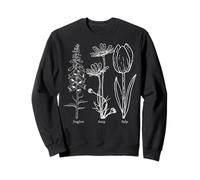 Foxglove Daisy Tulip - Vintage Floral Bloom for Nature Lover Sudadera