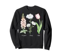 Foxglove Daisy Tulip - Vintage Floral Bloom for Nature Lover Sudadera