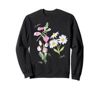 Foxglove Daisy Tulip - Vintage Floral Bloom for Nature Lover Sudadera