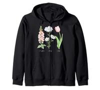 Foxglove Daisy Tulip - Vintage Floral Bloom for Nature Lover Sudadera con Capucha