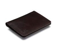 FOXHACKLE Tarjetero delgado de cuero para hombres y mujeres | Cartera plegable con bloqueo RFID para tarjetas de crédito | Cartera de piel auténtica para tarjetas de visita | Color negro, Marrón,