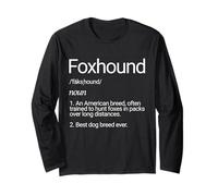 Foxhound Raza de Perro Desfeminación Fox Hound Dogs Manga Larga