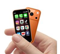 FOXIONO Mini téléphone, Smartphone Pour Enfants, 3G Android déverrouillage, déverrouillage de téléphone dual SIM, Comme un Pour Enfants mini iPhone (naranja) (naranja)