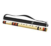 FOXIT MUSICAL Flautas para diestros C natural afinadas con Tanpura A = fibra de PVC de 440 Hz (con bolsa de transporte) (PVC C natural, granate oscuro y hilo negro.