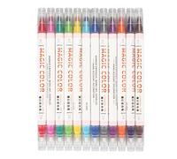 Foxkiker set Highlighter Stift 12 Colors Dual punta de doble punta Camina de marcadores Cambiadores para escuelas Artista de estudios de oficinas Proyectos de bricolaje