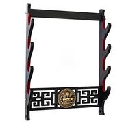 FOXSMZZ Criaturas legendarias Espada Soporte de pared Espada Acolchado Terciopelo Exhibición Soporte Acolchado Katana (4-Tier)