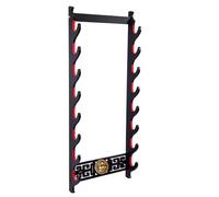 FOXSMZZ Kylin - Soporte de pared para espada (8 niveles) en madera negra