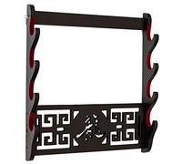 FOXSMZZ Soporte de armas de armas marciales Protector de lana Katana Wakizashi Tanto Soporte de espada de pared (dragón)