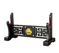FOXSMZZ Soporte para espadas Japonés de terciopelo acolchado Stand de Katana para Samurai Expositor Rack de soporte para todas las espadas Tanto (Dragón-1)