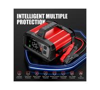 FOXSUR 25A/15A Car Battery Charger for 12V-24V Motorcycle Lead Acid AGM GEL LiFePo4 Battery Car Booster Pulse Repair US PLUG