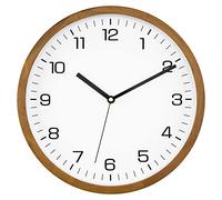 Foxtop Reloj de Pared Moderno de Madera sin Tickers, Silencioso, 30 cm, Cuarzo, Reloj de Pared Grande Fácil de Leer para Habitación, Casa, Cocina, Dormitorio, Oficina, Escuela