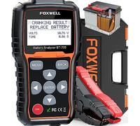 Foxwell Comprobador de batería de Coche, Sistema de Carga, analizador de baterías de Coche y Sistema de Carga/Inicio de 12 V/24 V