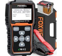 Foxwell Comprobador de batería de Coche, Sistema de Carga, analizador de baterías de Coche y Sistema de Carga/Inicio de 12 V/24 V