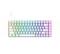 FOXXRAY HKM-S93 - Teclado mecánico para juegos con cable, compacto 75% de tamaño pequeño para PC, interruptor azul intercambiable en caliente, retroiluminación RGB con teclas personalizables, teclas
