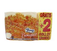 Foxy - Bouquet - Papel higiénico - 6 rollos (MELOCOTON)