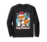 Foxy Christmas Dancing Fox, Navidad, Navidad, Lindo Manga Larga