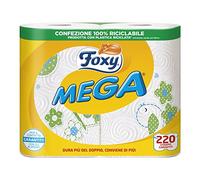 Foxy - Mega, Asciugatutto - 220 Strappi, (2 unidades)