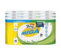 Foxy Mega - Secador de larga duración, 18 rollos, 95 tiras por rollo, decorado con certificación PEFC, paquete reciclable fabricado con plástico reciclado