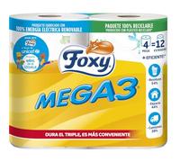 MEGA3 papel higiénico triple duración 4 rollos