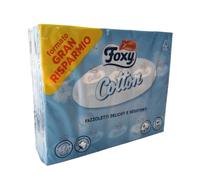 Foxy Pañuelos de papel resistentes de algodón, 4 capas, 1 paquete con 30 paquetes