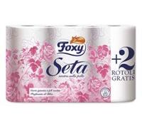 FOXY - Papel higiénico de seda perfumada (7 unidades, 4 + 2 rollos, 6 unidades)