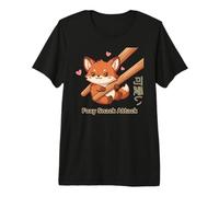 Foxy Snack Attack Kawaii Fox Camiseta Premium
