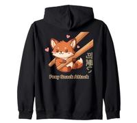 Foxy Snack Attack Kawaii Fox Sudadera con Capucha
