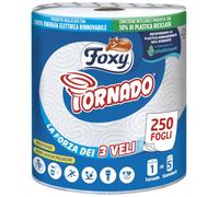 Foxy Tornado Blu - Bobina de 3 capas, 300 hojas