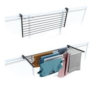 foxydry Duo, tendedero de barandilla y balcón, Plegable, 118 cm