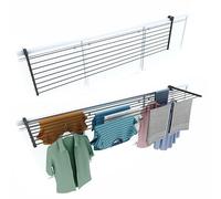 foxydry Duo, tendedero de barandilla y balcón, Plegable, 202 cm