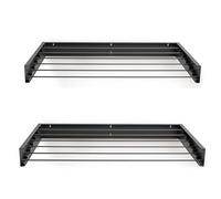 Foxydry Hide, tendedero de Pared, Plegable, Ahorra Espacio, 117 cm X2 | de acero, retráctil, plegable, ahorra espacio, para interior y exterior cubierto, soporta 25 kg, antracita