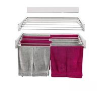 foxydry Hide, tendedero de Pared, Plegable, Ahorra Espacio, 71 cm | de acero, retráctil, plegable, ahorra espacio, para interior y exterior cubierto, soporta 25 kg, blanco