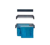 foxydry Hide, tendedero de Pared, Plegable, Ahorra Espacio, 71 cm | de acero, retráctil, plegable, ahorra espacio, para interior y exterior cubierto, soporta 25 kg, antracita