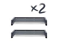 foxydry Hide, tendedero de Pared, Plegable, Ahorra Espacio, 71 cm X2 | de acero, retráctil, plegable, ahorra espacio, para interior y exterior cubierto, soporta 25 kg, antracita