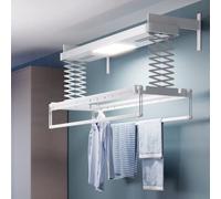 foxydry Pro Tendedero de Pared Calefactor, tendedero con Control Remoto con ventilación Caliente 160x52x30 cm