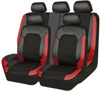 FOXZY 9 Piezas Fundas Asientos Coche para Hyundai i30 II Hatchback (GD) 2011-2016 2017, Cuero Funda Asiento Coche Impermeable Durable Juegos de Cubreasientos Interior,D Red
