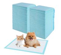 Foymlon 100 Piezas Empapadores Perros, 33x45 cm Resguardos para Cães, Puppy Pads Está Diseñada en 6 Capas y Puede Secar Rápidamente la Superficie, Adecuada para Conejos, Cobayas y Gatos