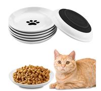 Foymlon Comedero Perro Ceramica,6 Piezas 250 ML Ciotole per Cani in con Base Antiscivolo, Ciotole Piatte per Cuccioli, Gatti e Piccoli Animali