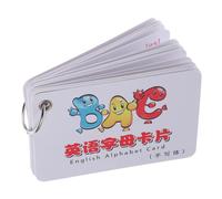 FOYTOKI 1 Juego Tarjetas Flash Educativas del Alfabeto Inglés Aprendizaje con Letras Mayúsculas y Minúsculas Tarjetas y Resistentes el Desarrollo