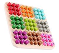 FOYTOKI 1 Set Ball Sudoku Children Sudoku Toy Sudoku Board Game Wood Aritmetic Sudoku Desktop Sudoku Chess Toy Peg Board Toy Juguete De Madera Juguetes Árbol De Loto Productos De Madera