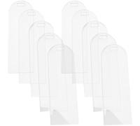 FOYTOKI 10 Marcadores Acrílicos Transparentes Rectangulares Bordes Redondeados para Manualidades, Marcapáginas sin Diseño para Profesores y Estudiantes, Ideales para Personalizar y