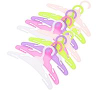 FOYTOKI 10 Perchas Pequeñas para Muñecas de 18 Pulgadas Mini Perchas de Hierro en 5 Colores 2 Unidades Cada Uno Accesorio para Colgar Ropa de Muñecas y Organizar Casa de Juguetes