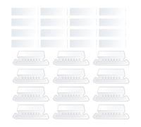 FOYTOKI 100 Pestañas Transparentes de Pvc para Carpetas Colgantes, Etiquetas de Archivo Desmontables, Tamaño Compacto, 100 Piezas Inserciones de Papel para Organización de Oficina
