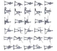 FOYTOKI 100 Piezas Figuras Militares de Plástico Miniatura Decoración para Mesas de Arena Modelos Medievales para Micro Paisajismo rol Infantiles