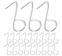 FOYTOKI 100 piezas Ganchos Metálicos S para Funda de Asiento de Coche Gancho Resistente de Acero Zincado para Fijar y Colgar Cubiertas de Asiento Compatible Mayoría de Modelos de Vehículo