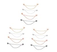 FOYTOKI 12 Hebillas Magnéticas De Ajuste Para Pantalones Pinzas Para Camisa Pinzas Magnéticas Para Camisa De Mujer Hebillas De Ajuste Para Ropa Ajustables De Aleación